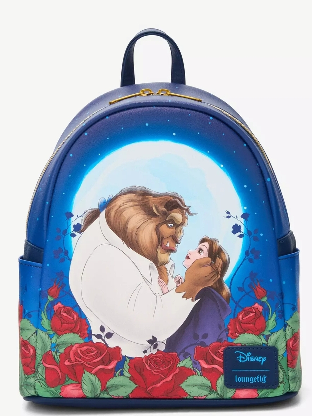 Loungefly Blue Beauty and the Beast Moonlight Mini Backpack